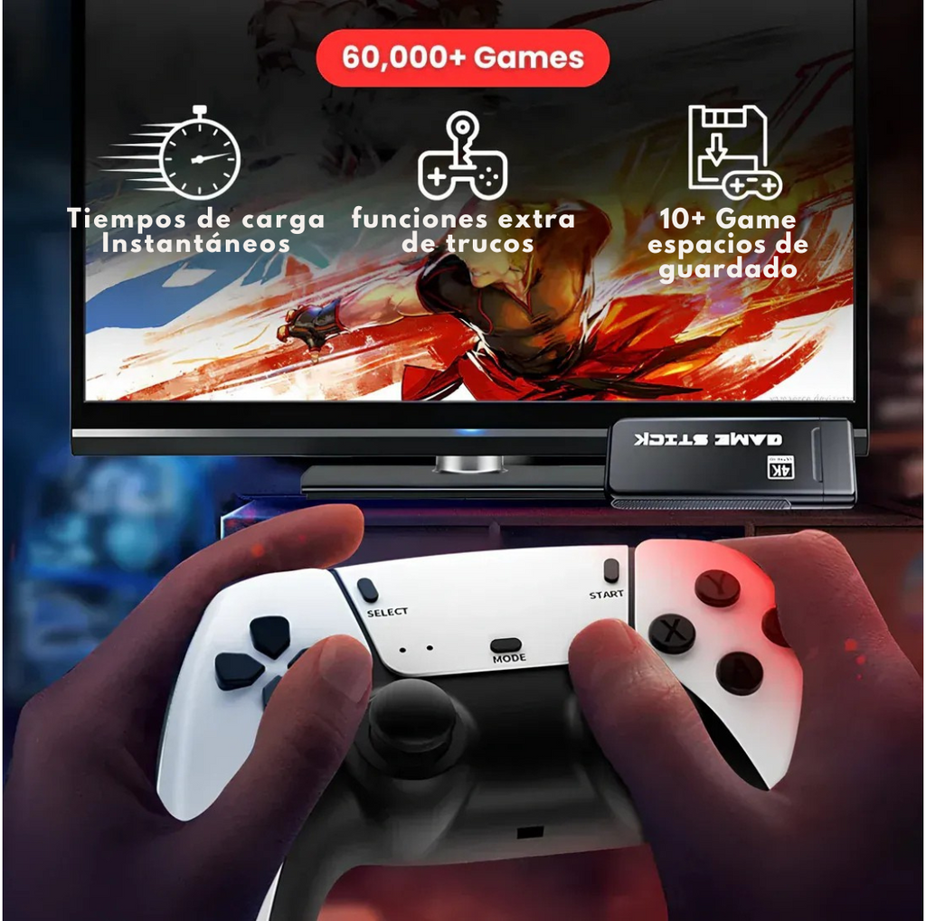 🎮 ¡Revive tu infancia con más de 60.000 juegos clásicos en una sola consola!
