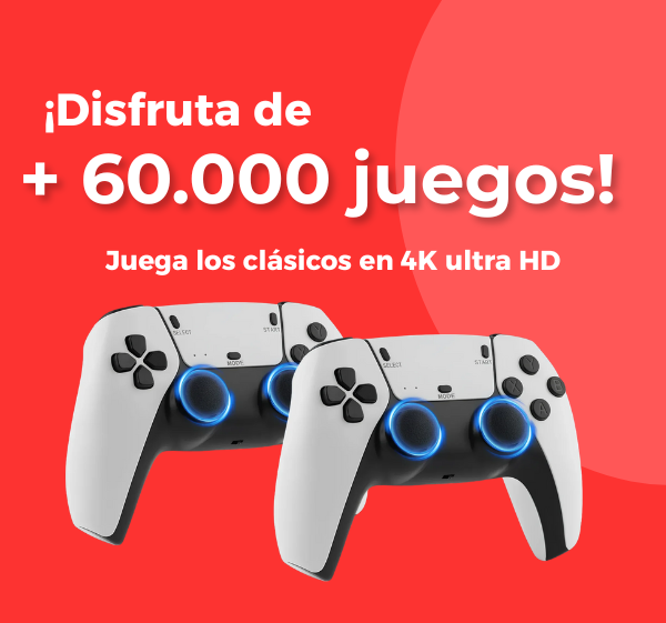 🎮 ¡Revive tu infancia con más de 60.000 juegos clásicos en una sola consola!